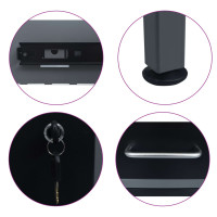 Miniatyr av produktbild för Arbetsbänk svart 120x60x85 cm stål