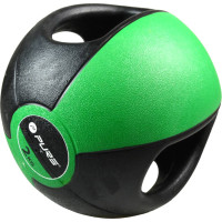 Miniatyr av produktbild för Pure2Improve Medicinboll med handtag 2 kg grön