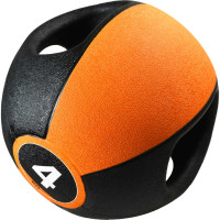 Miniatyr av produktbild för Pure2Improve Medicinboll med handtag 4 kg orange