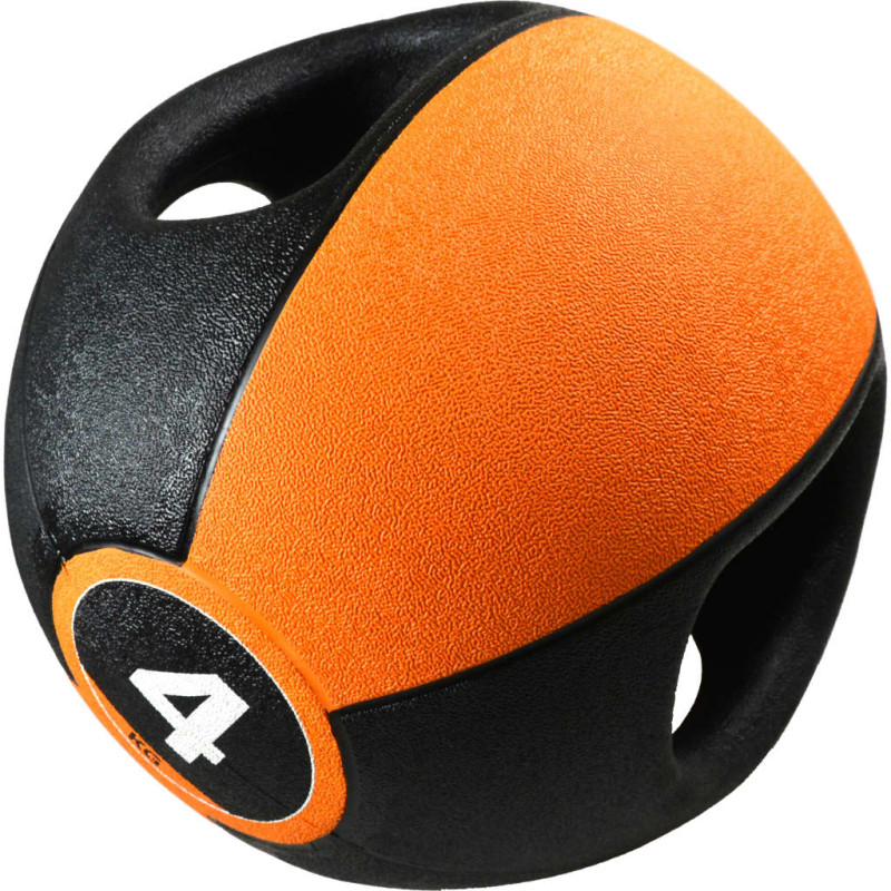 Produktbild för Pure2Improve Medicinboll med handtag 4 kg orange