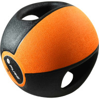 Miniatyr av produktbild för Pure2Improve Medicinboll med handtag 4 kg orange