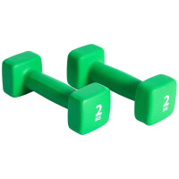 Miniatyr av produktbild för Pure2Improve Hantelset 2x2 kg neopren grön