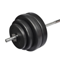 Produktbild för Skivstång med vikter 60 kg