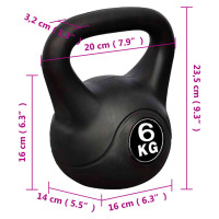 Produktbild för Kettlebell 6 kg
