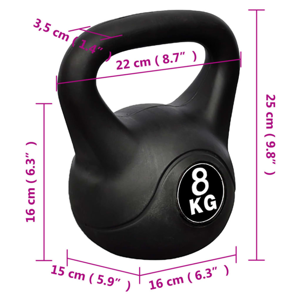 Produktbild för Kettlebell 8 kg