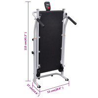 Produktbild för Mini löpband hopfällbart 93 x 36 cm svart