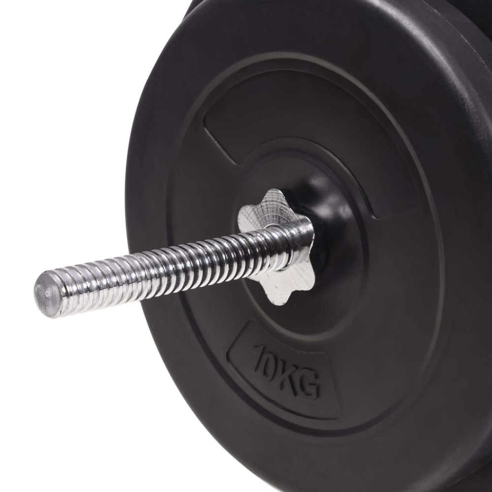 Produktbild för Skivstång och hantlar set 90 kg
