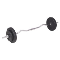 Produktbild för Skivstång och hantlar set 90 kg