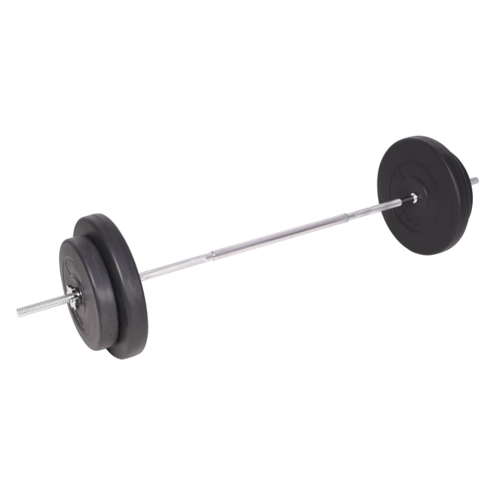 Produktbild för Skivstång och hantlar set 90 kg