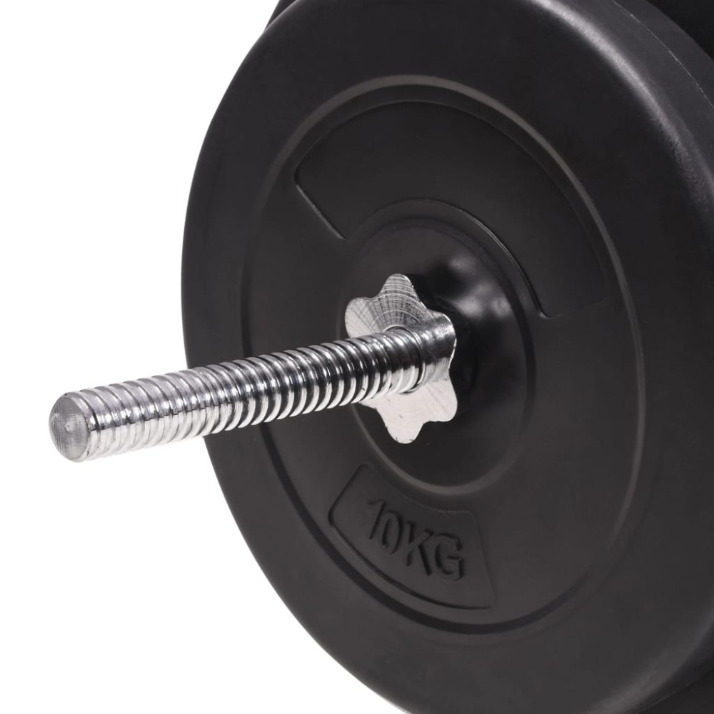Produktbild för Skivstång och hantlar set 90 kg