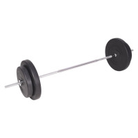 Produktbild för Skivstång och hantlar set 90 kg