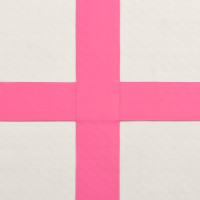 Produktbild för Uppblåsbar gymnastikmatta med pump 60x100x10 cm PVC rosa