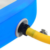 Produktbild för Uppblåsbar gymnastikmatta med pump 60x100x10 cm PVC blå