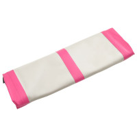 Produktbild för Uppblåsbar gymnastikmatta med pump 400x100x15 cm PVC rosa