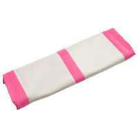 Produktbild för Uppblåsbar gymnastikmatta med pump 500x100x15 cm PVC rosa
