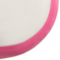 Produktbild för Uppblåsbar gymnastikmatta med pump 500x100x15 cm PVC rosa