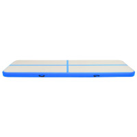 Miniatyr av produktbild för Uppblåsbar gymnastikmatta med pump 800x100x15 cm PVC blå