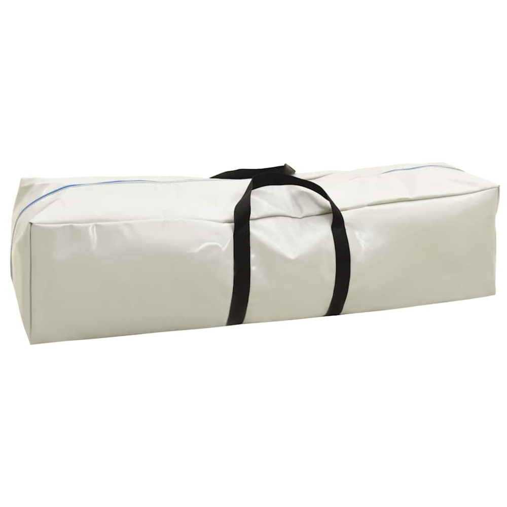 Produktbild för Uppblåsbar gymnastikmatta med pump 400x100x20 cm PVC blå