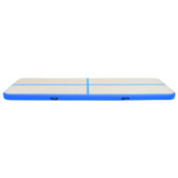 Miniatyr av produktbild för Uppblåsbar gymnastikmatta med pump 700x100x20 cm PVC blå