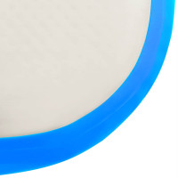 Produktbild för Uppblåsbar gymnastikmatta med pump 800x100x20 cm PVC blå