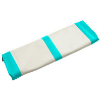 Produktbild för Uppblåsbar gymnastikmatta med pump 800x100x20 cm PVC grön