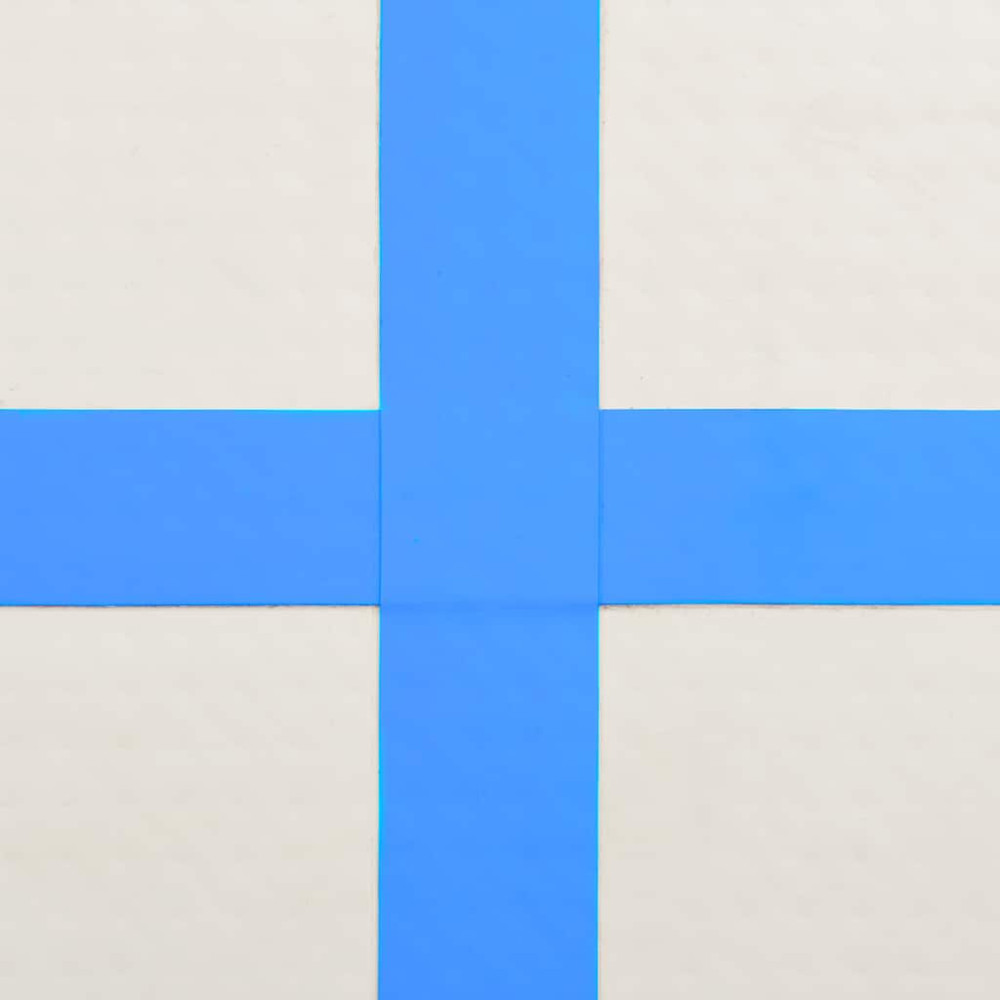 Produktbild för Uppblåsbar gymnastikmatta med pump 200x200x10 cm PVC blå