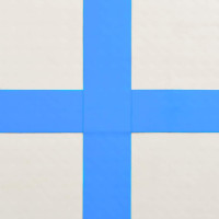 Produktbild för Uppblåsbar gymnastikmatta med pump 200x200x10 cm PVC blå