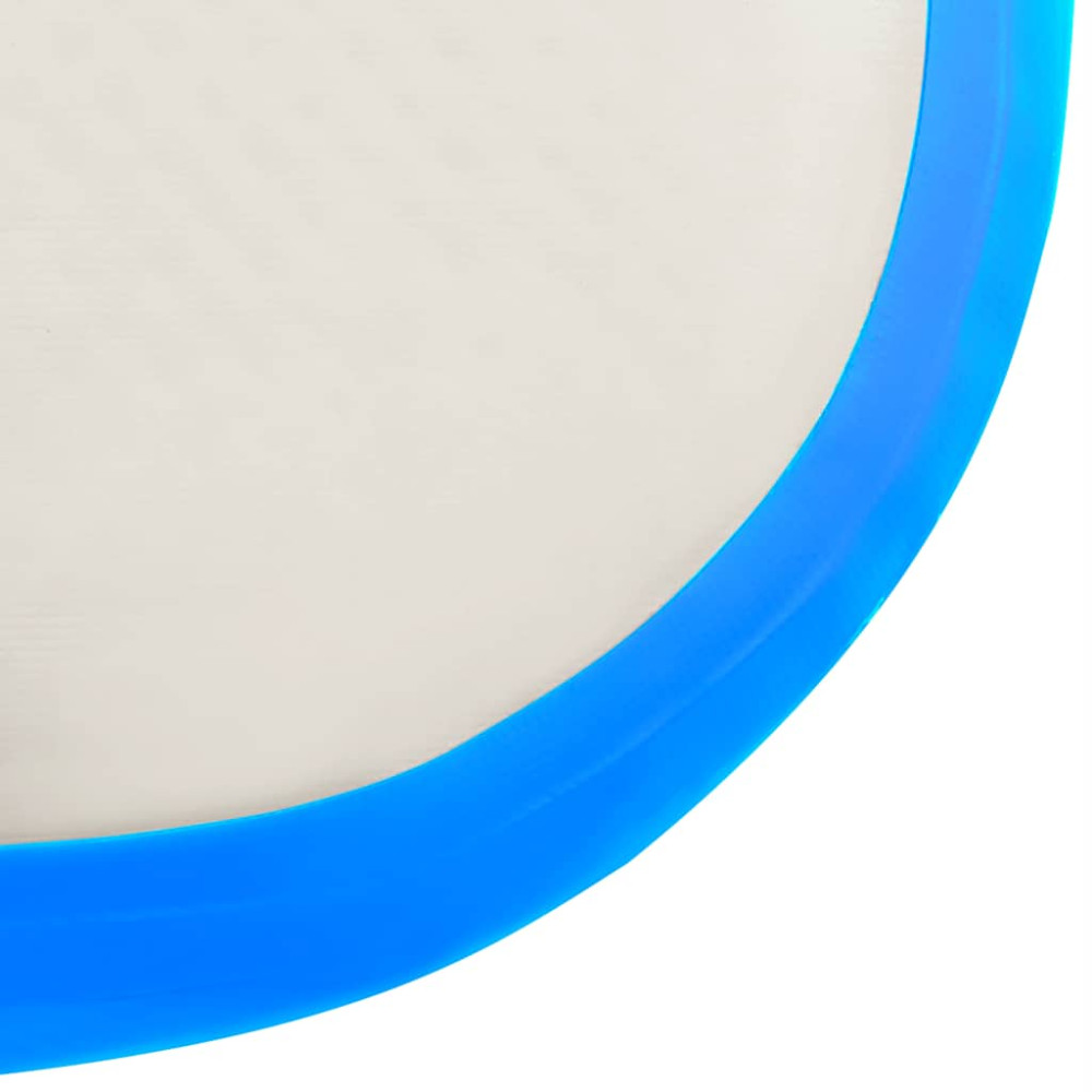 Produktbild för Uppblåsbar gymnastikmatta med pump 200x200x10 cm PVC blå
