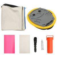 Produktbild för Uppblåsbar gymnastikmatta med pump 200x200x15 cm PVC rosa