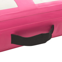 Produktbild för Uppblåsbar gymnastikmatta med pump 200x200x15 cm PVC rosa