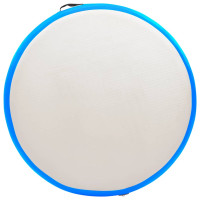 Produktbild för Uppblåsbar gymnastikmatta med pump 100x100x10 cm PVC blå