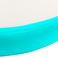 Produktbild för Uppblåsbar gymnastikmatta med pump 100x100x10 cm PVC grön