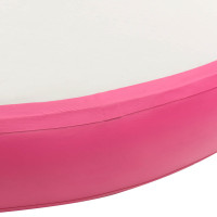Produktbild för Uppblåsbar gymnastikmatta med pump 100x100x15 cm PVC rosa