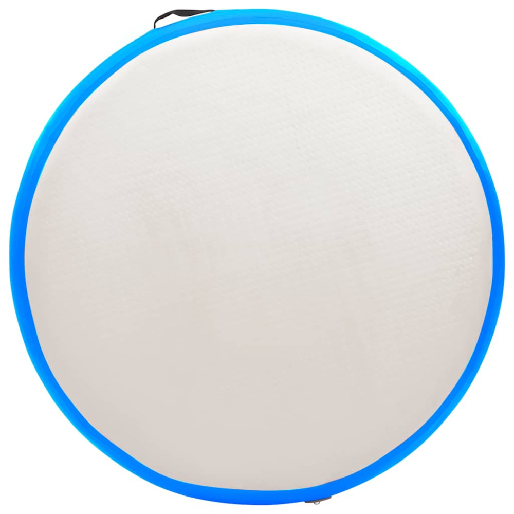Produktbild för Uppblåsbar gymnastikmatta med pump 100x100x15 cm PVC blå