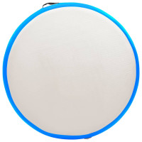 Produktbild för Uppblåsbar gymnastikmatta med pump 100x100x15 cm PVC blå