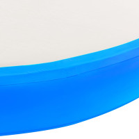 Produktbild för Uppblåsbar gymnastikmatta med pump 100x100x15 cm PVC blå