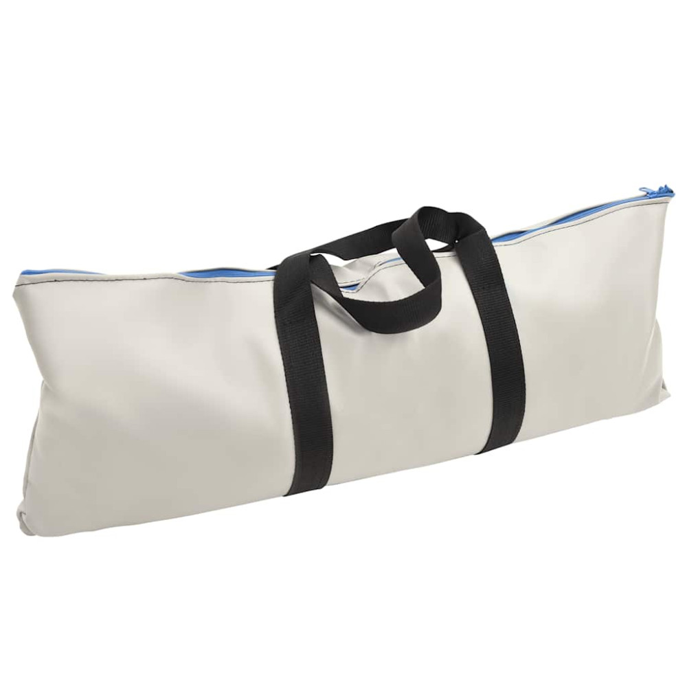 Produktbild för Uppblåsbar gymnastikmatta med pump 100x100x15 cm PVC blå