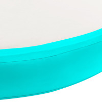 Miniatyr av produktbild för Uppblåsbar gymnastikmatta med pump 100x100x15 cm PVC grön