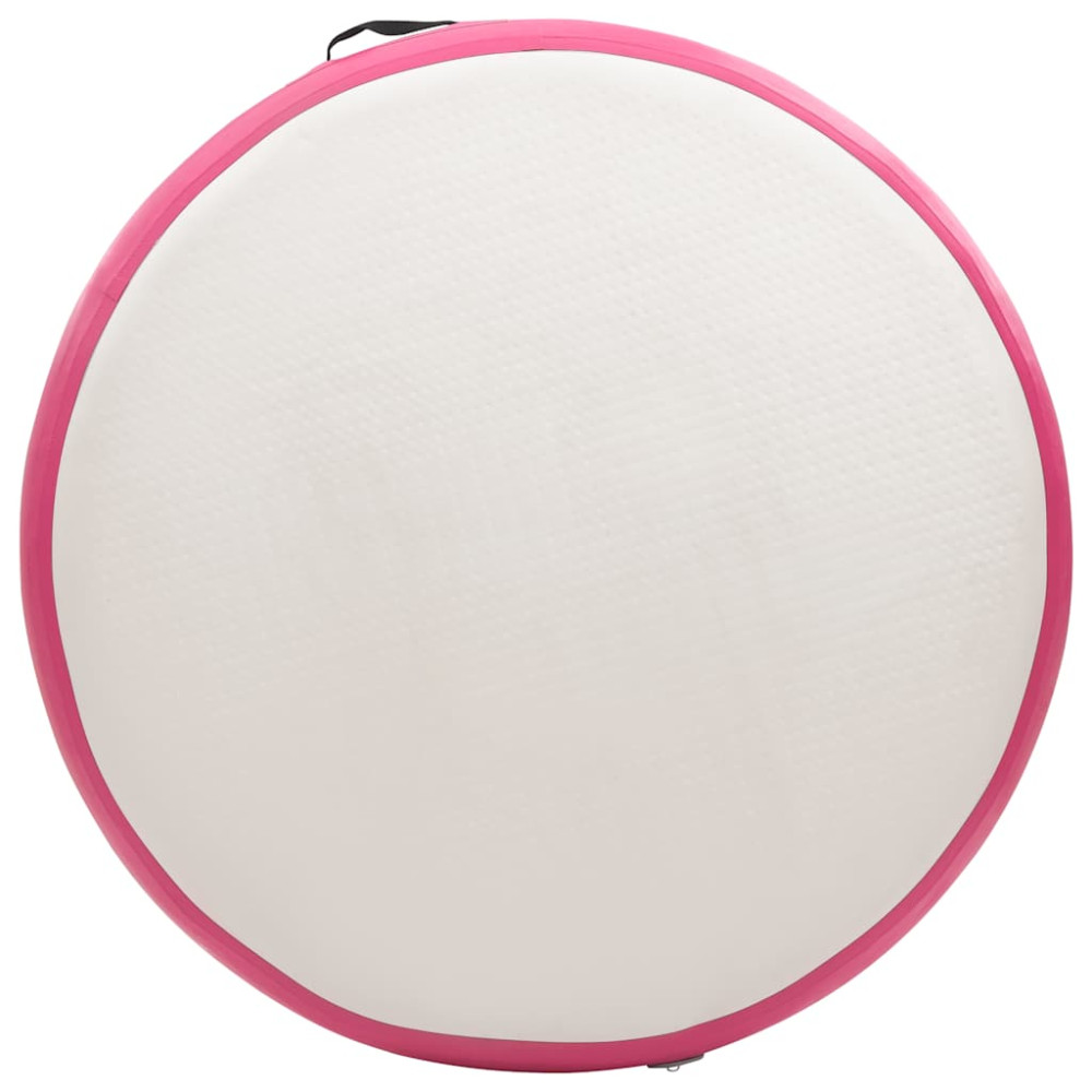 Produktbild för Uppblåsbar gymnastikmatta med pump 100x100x20 cm PVC rosa