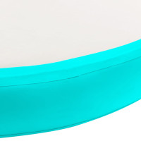 Miniatyr av produktbild för Uppblåsbar gymnastikmatta med pump 100x100x20 cm PVC grön