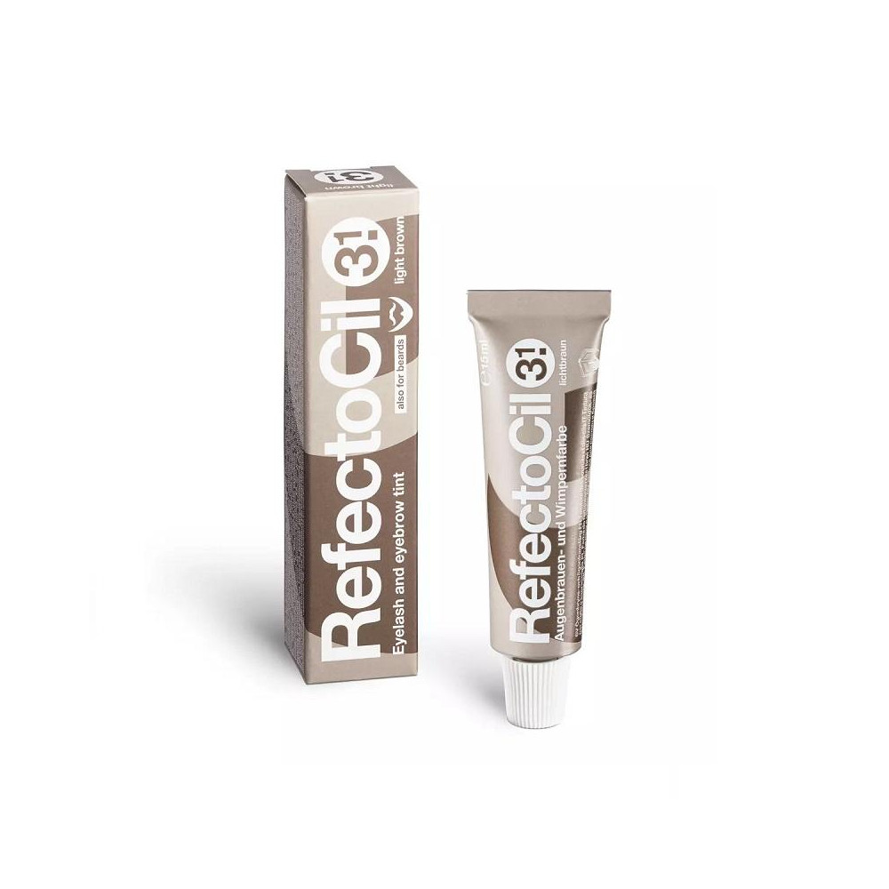 Produktbild för Eyelash and Eyebrow Tint Light Brown No. 3.1 - 15ml