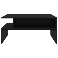 Miniatyr av produktbild för Soffbord svart 90x60x42,5 cm konstruerat trä