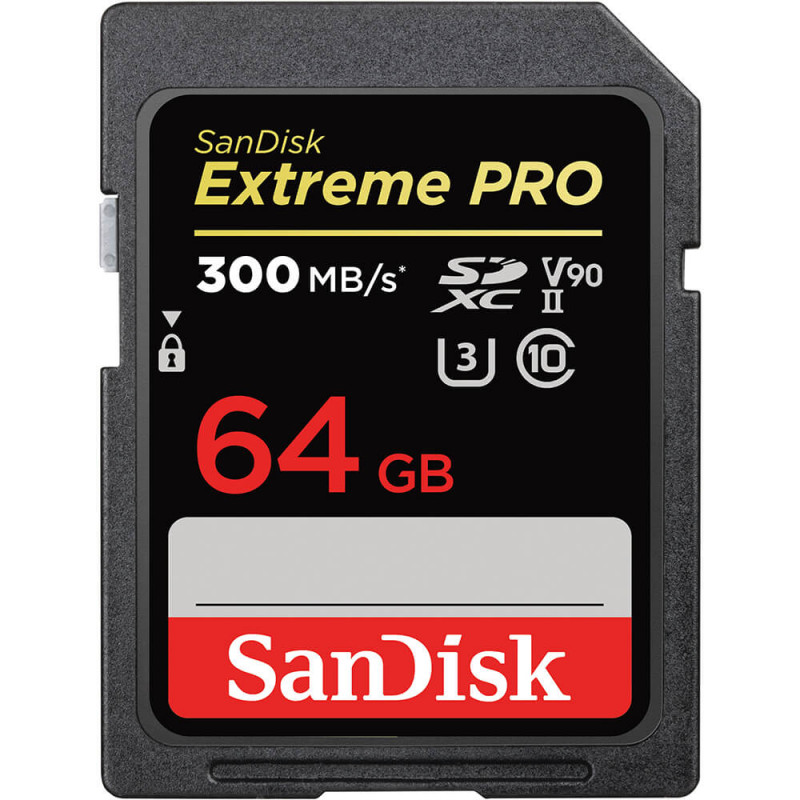 Produktbild för SDXC Extreme Pro 64GB 300MB/s UHS-II V90