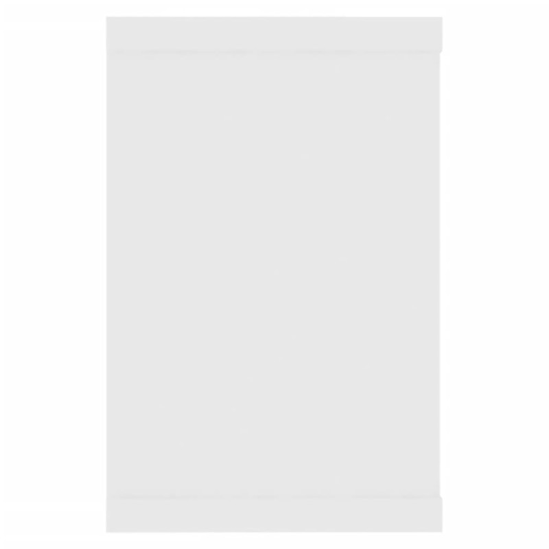 Produktbild för Vägghylla kubformad 2 st vit 60x15x23 cm spånskiva