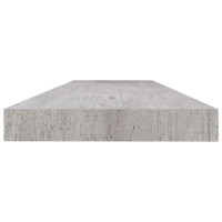 Produktbild för Svävande vägghyllor 4 st betonggrå 120x23,5x3,8 cm MDF