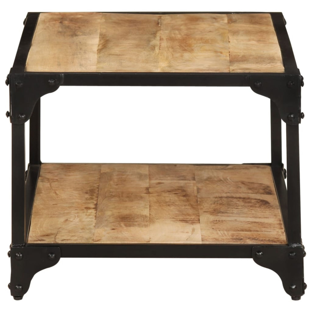 Produktbild för Soffbord 90x45x35 cm massivt grovt mangoträ