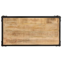 Produktbild för Soffbord 90x45x35 cm massivt grovt mangoträ
