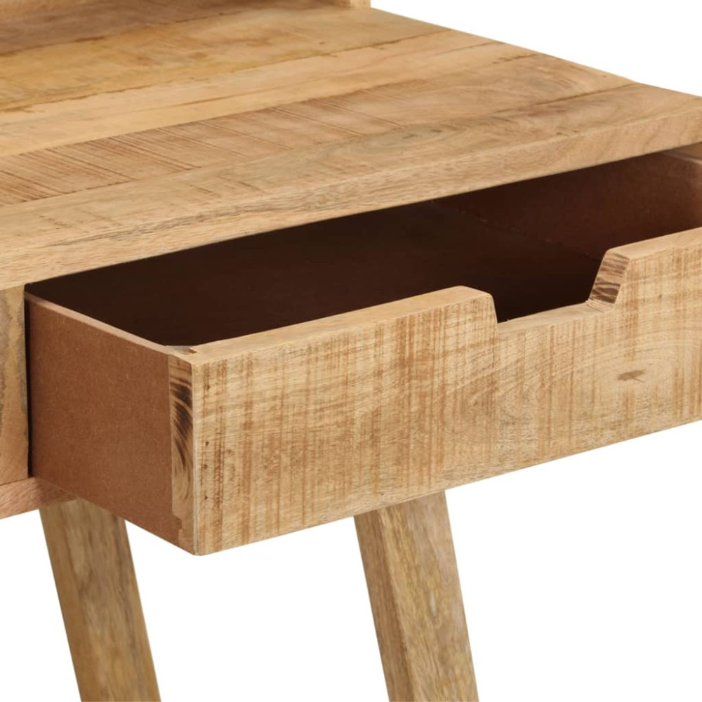 Produktbild för Skrivbord 100x45x90 cm massivt grovt mangoträ