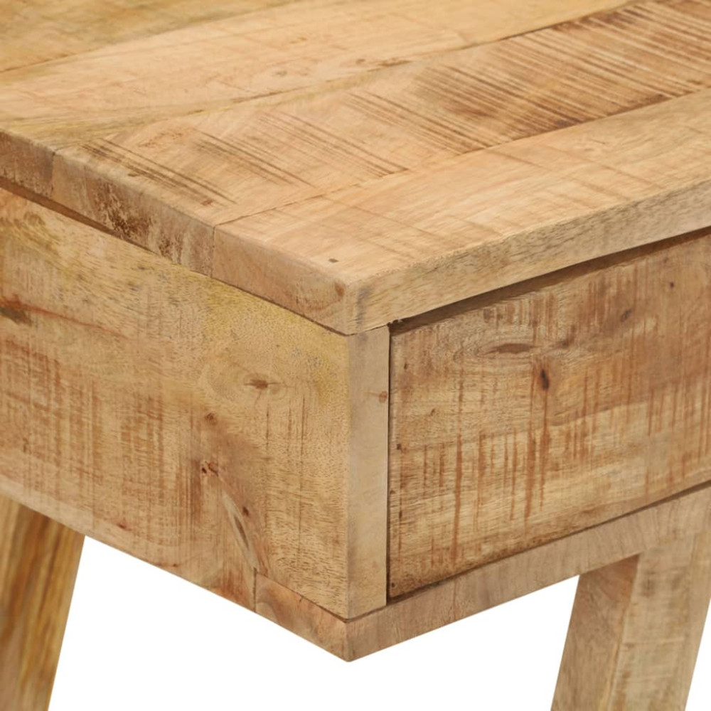 Produktbild för Skrivbord 100x45x90 cm massivt grovt mangoträ