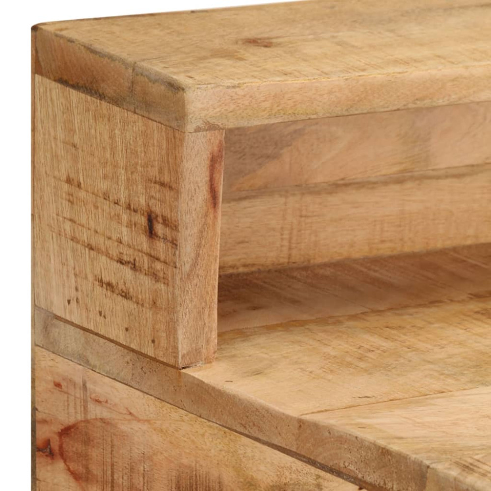 Produktbild för Skrivbord 100x45x90 cm massivt grovt mangoträ